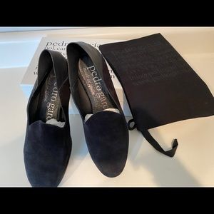 Pedro Garcia Yeira slip-ons. Black suede, 37.5 (7)